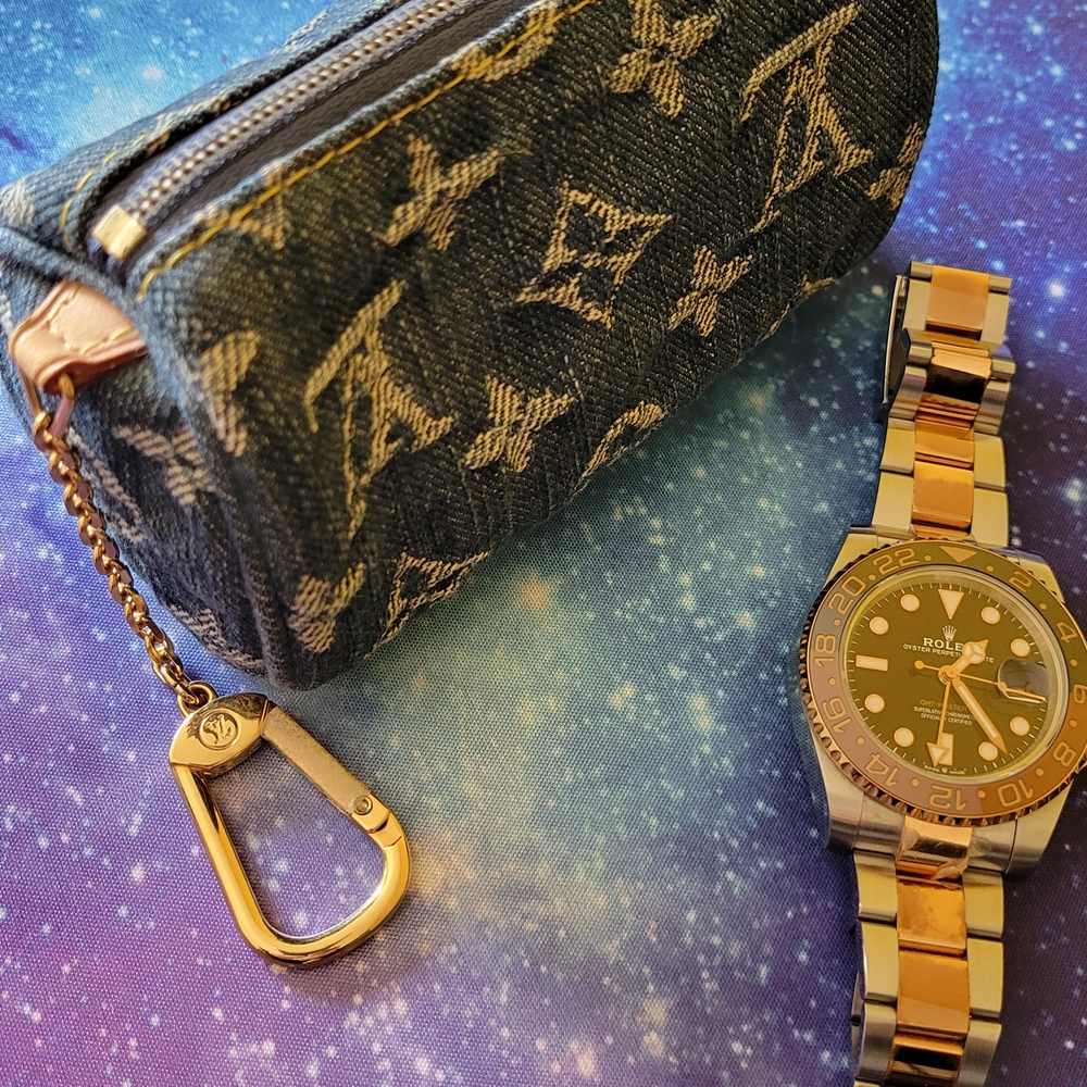 Louis Vuitton Blue Denim Mini Bag - Picture 8 of 12